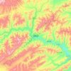 Mapa topográfico Luqu, altitud, relieve
