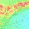 Mapa topográfico Стара Загора, altitud, relieve