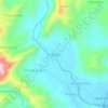 Mapa topográfico Solonggon, altitud, relieve