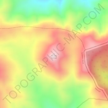 Mapa topográfico Tanete Karisak, altitud, relieve
