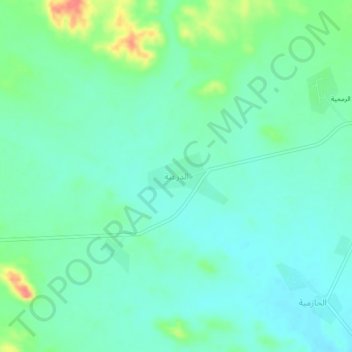 Mapa topográfico الدرعية, altitud, relieve