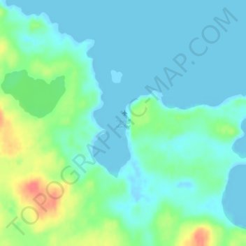 Mapa topográfico Pauloff Harbor, altitud, relieve