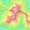 Mapa topográfico Aguja Cadier, altitud, relieve