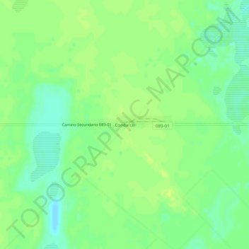 Mapa topográfico Condarco, altitud, relieve