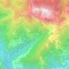 Mapa topográfico Levigliani, altitud, relieve