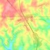 Mapa topográfico Maryland Line, altitud, relieve