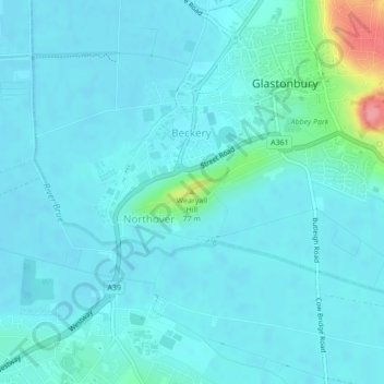 Mapa topográfico Wearyall Hill, altitud, relieve