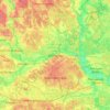 Mapa topográfico Noginsk, altitud, relieve