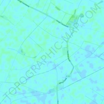 Mapa topográfico Ousefleet Pasture, altitud, relieve