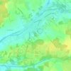 Mapa topográfico Reuilly, altitud, relieve