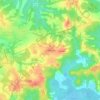 Mapa topográfico Cazaoumayou, altitud, relieve