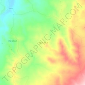 Mapa topográfico Fatukopa, altitud, relieve