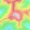 Mapa topográfico Puigmal d'Err, altitud, relieve