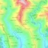Mapa topográfico Parsoli Malli, altitud, relieve