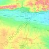Mapa topográfico Dalad, altitud, relieve