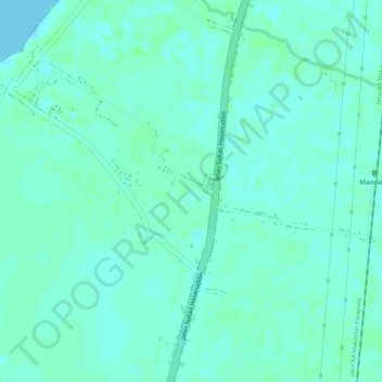 Mapa topográfico Segeri, altitud, relieve