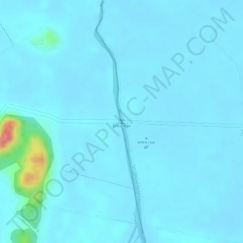 Mapa topográfico Entrerrios, altitud, relieve