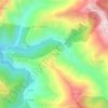 Mapa topográfico Aït Sellane, altitud, relieve