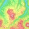 Mapa topográfico Gorse, altitud, relieve