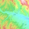 Mapa topográfico Guguan, altitud, relieve