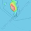 Mapa topográfico Cap de la Caça/Capo Caccia, altitud, relieve