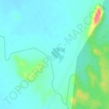 Mapa topográfico Deccan Plateau, altitud, relieve