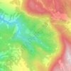 Mapa topográfico Senjska Draga, altitud, relieve