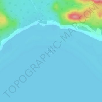 Mapa topográfico Goulais Bay, altitud, relieve