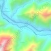 Mapa topográfico Shang, altitud, relieve