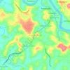 Mapa topográfico Pookottuchola, altitud, relieve
