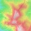 Mapa topográfico Monte Orsaro, altitud, relieve