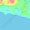 Mapa topográfico Kedungdung, altitud, relieve