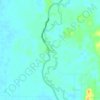 Mapa topográfico Perian, altitud, relieve