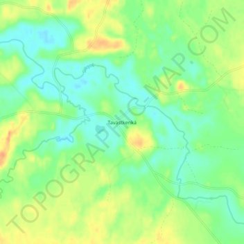 Mapa topográfico Tavastkenkä, altitud, relieve