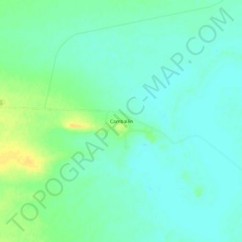 Mapa topográfico Camballin, altitud, relieve