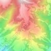 Mapa topográfico Ѓафа, altitud, relieve
