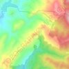 Mapa topográfico Trevinano, altitud, relieve