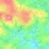 Mapa topográfico Le Rest, altitud, relieve
