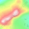 Mapa topográfico Sårjåstjåhkkå, altitud, relieve