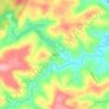 Mapa topográfico Dal'Pai, altitud, relieve