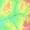 Mapa topográfico Lüliang, altitud, relieve