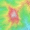 Mapa topográfico Puncak Natas Angin Gunung Muria, altitud, relieve