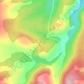Mapa topográfico Mas de Grau, altitud, relieve