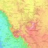 Mapa topográfico Chikkamagaluru, altitud, relieve
