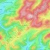 Mapa topográfico Schöndelt, altitud, relieve