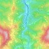 Mapa topográfico Gnocchetto, altitud, relieve