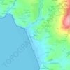 Mapa topográfico Beniel, altitud, relieve