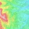 Mapa topográfico Ruissel, altitud, relieve