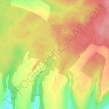 Mapa topográfico Mansard, altitud, relieve