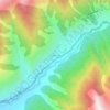 Mapa topográfico Gagangir, altitud, relieve